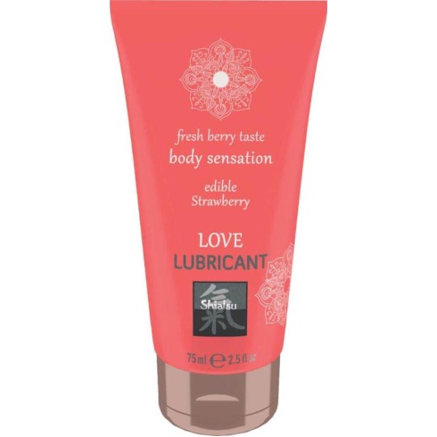 shiatsu, Lubrifiant Comestibil - Strawberry, 75 Ml, pasiune.ro
