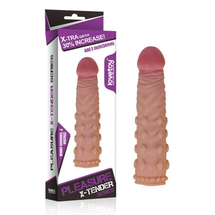 Extensie/manson Penis Pleasure X-tender, Natural, +5 Cm 2