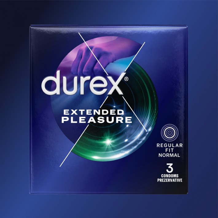 Prezervative Durex Extended Pleasure, 3 Buc 3