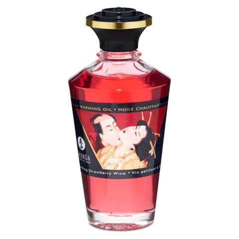 ulei, Ulei Afrodiziac Cu Efect De Caldura Sparkling Strawberry Wine, 100 Ml, pasiune.ro