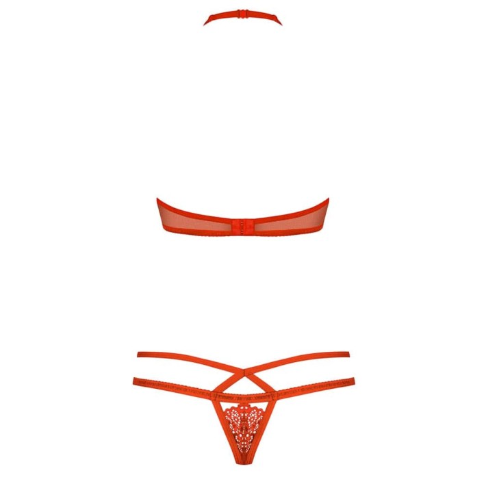 Set Sutien Si Chilotei Sexy, Rosu - S/m 6