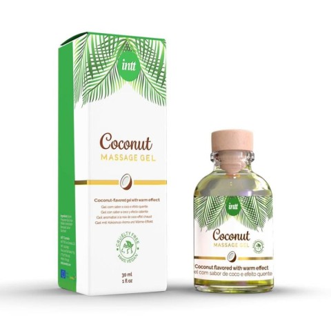 Intt, Gel Stimulant Vegan Cu Efect Incalzire Si Aroma Cocos, 30 Ml, pasiune.ro
