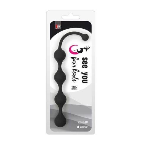 Bile Anale, Bile Anale Four Beads, Negru, pasiune.ro