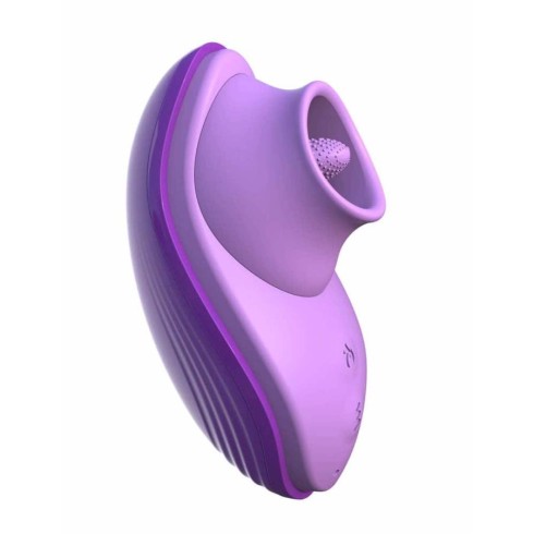silicone, Vibrator Clitoridian Her Silicone Fun Tongue, Lila, pasiune.ro