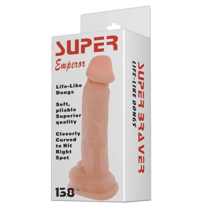 Dildo Clasic Super Emperor, Natural, 34 Cm 4