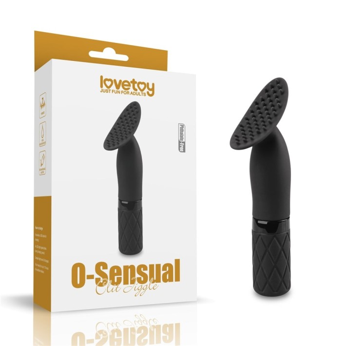 Vibrator Clitoridian O-sensual Clit Jiggle, Negru, 14 Cm 7
