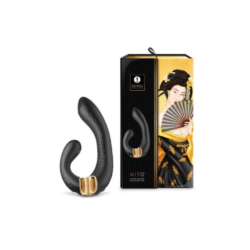 stimulator, Vibrator Dublu Miyo, Negru, pasiune.ro