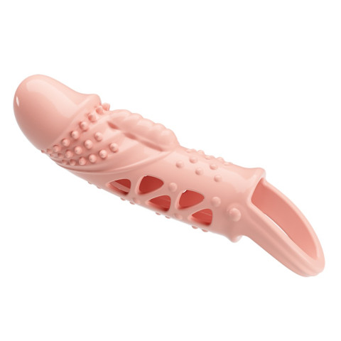 Vibratoare Cuplu, Pretty Love Penis Sleeve Cecilia Flesh, pasiune.ro