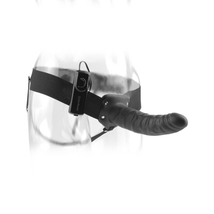 Strap-on/extensie Penis Cu Vibratii, Negru, 20.5 Cm 5