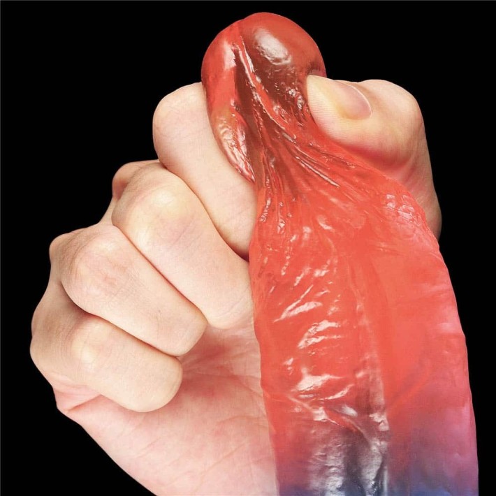 Dildo Realistic Dazzle Studs, Multicolor, 19 Cm 3