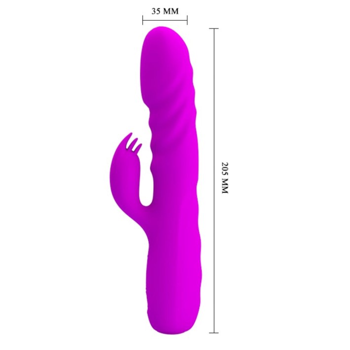 Vibrator Rabbit Melanie, Violet, 20 Cm 3