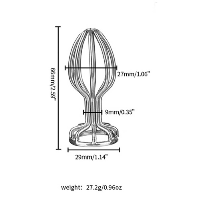 Dop Anal Stainless Anal Plug S, Metalic, 6.5 Cm 5