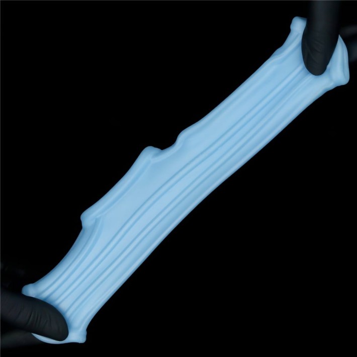 Inel / Manson Penis Cu Vibratii Ridge Knights With Scrotum Sleeve, Albastru 5