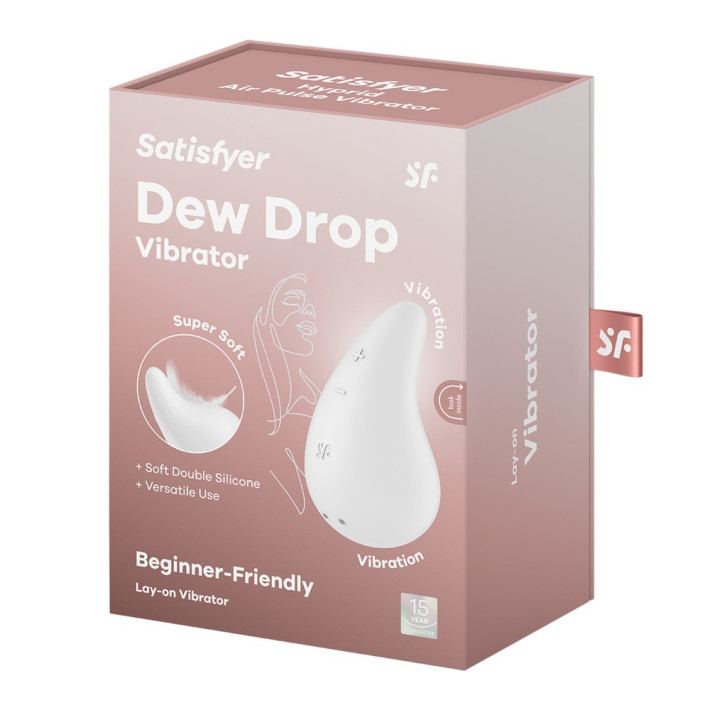 Vibrator Clitoridian Dew Drop, Alb 6