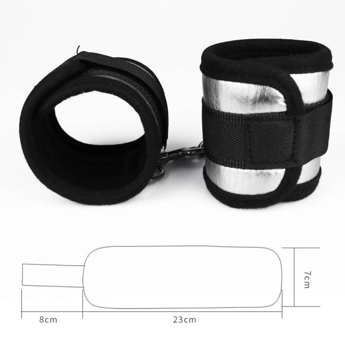 Catuse Pentru Incheieturi Struggle My Handcuff, Argintiu 5
