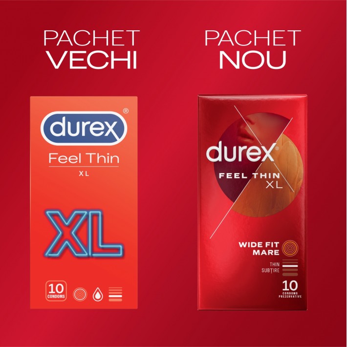  Prezervative Durex Feel Thin Xl 10 Bucati 2