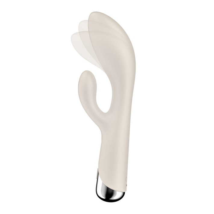 Vibrator Cu Rotatii Spinning Rabbit 1, Ivory, 20 Cm 2