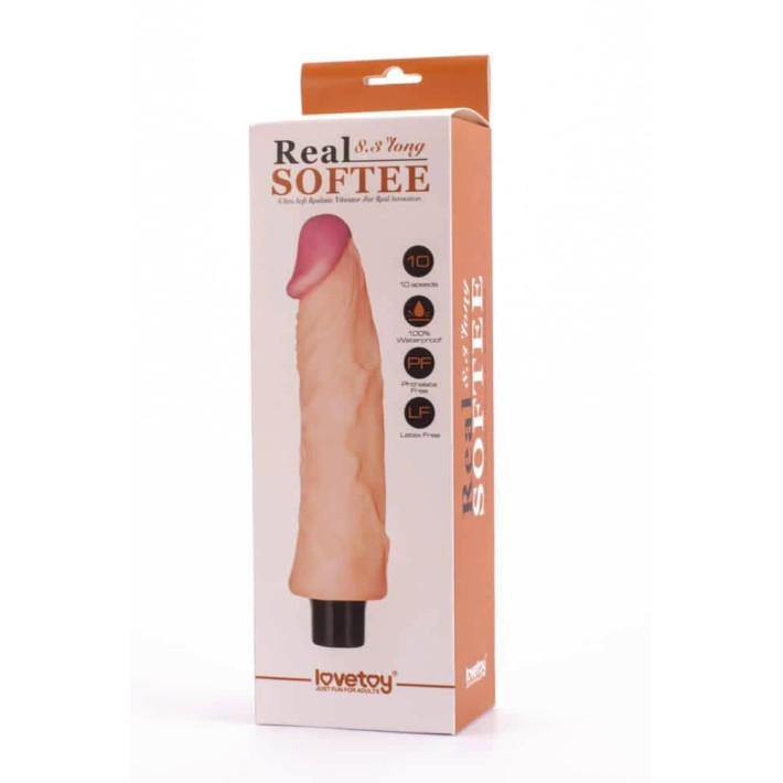 Vibrator Real Softee, Natural, 21 Cm 4