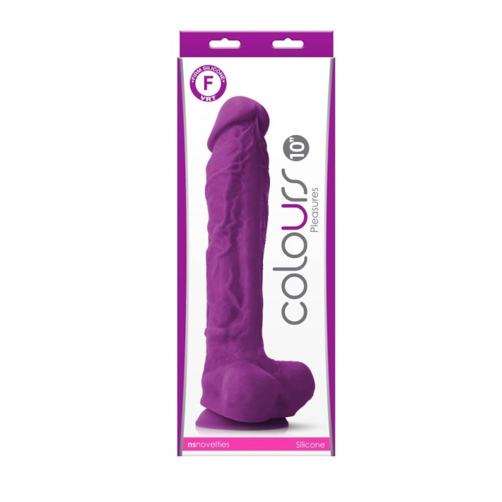 Dildo Clasic Colours Pleasures, Mov, 25 Cm 2