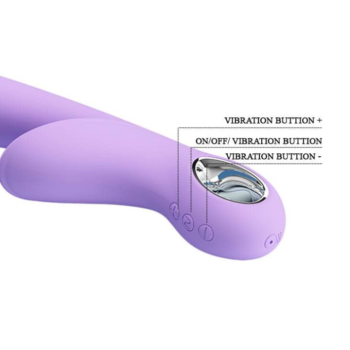 Vibrator Rabbit Carol, Lila, 19 Cm 3