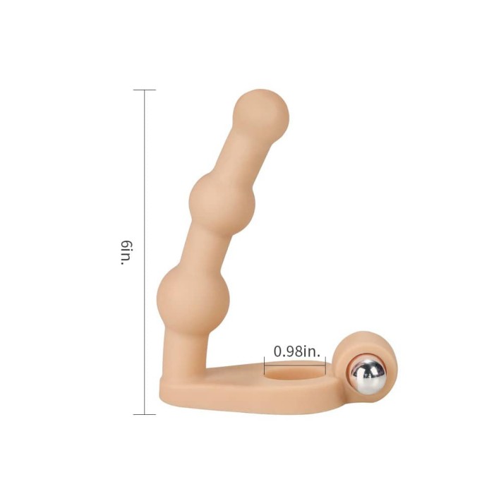 Stimulator Anal Cu Vibratii The Ultra Soft Double, 15 Cm 6