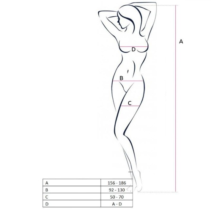 Catsuit Passion Bs057 Negru 3