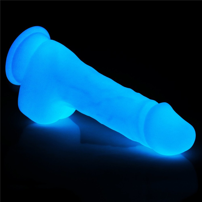 Dildo Fantezie Fosforescent Lumino Play, Alb, 19 Cm 15