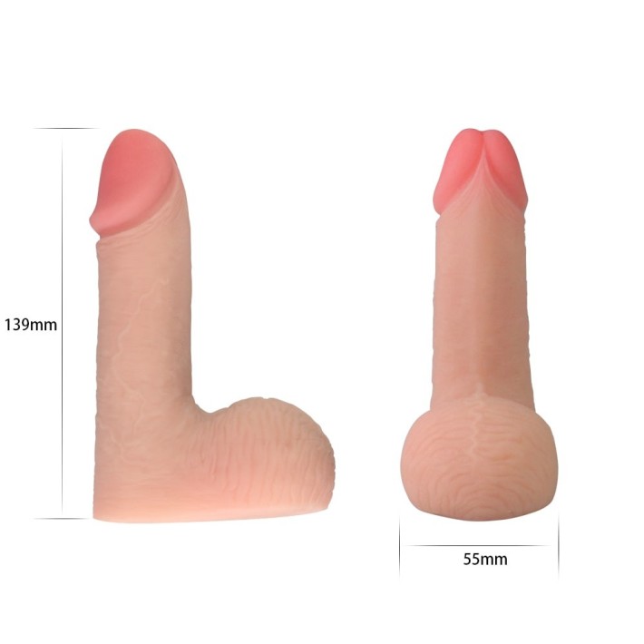 Dildo Ultra-realistic Skinlike Limpy Cock, Natural, 14 Cm 3