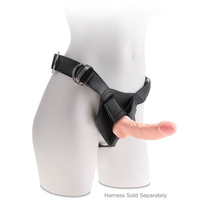 Dildo Clasic Cu Testicule King Cock Plus Triple Density, Natural, 20 Cm 3