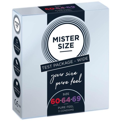 Pagina 2 - Prezervative, Prezervative Mister Size, Pachet De Test 3 Marimi Wide (60, 64, 69 Mm), 3 Buc., pasiune.ro