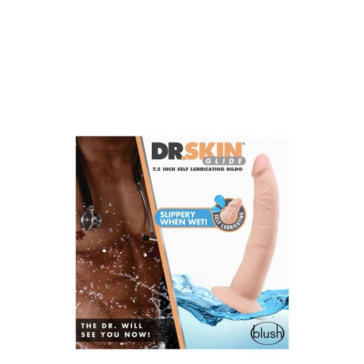 Dildo Realistic Auto-lubrifiant Dr. Skin, Natural, 19 Cm 3