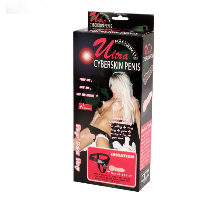 Strap-on Ultra Cyberskin, Natural, 16 Cm 5