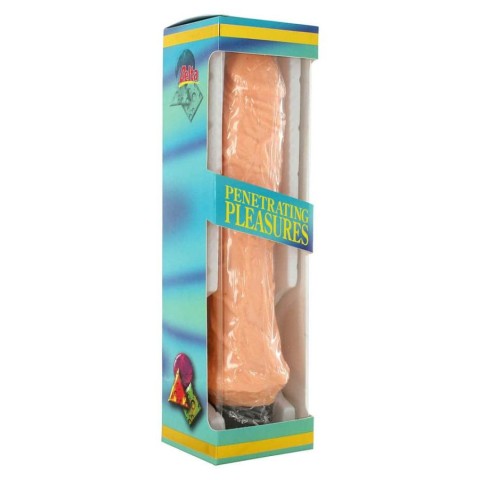 Vibratoare Realistice, Vibrator Realistic Penetrating Pleasures, Nude, 24 Cm, pasiune.ro