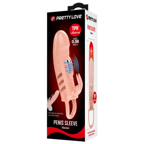 Vibratoare Cuplu, Pretty Love Penis Sleeve Sloane Flesh, pasiune.ro