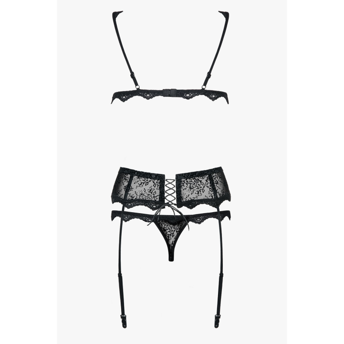 Set Lenjerie Sexy Cu Dantela Emperita L/xl, S-m 6