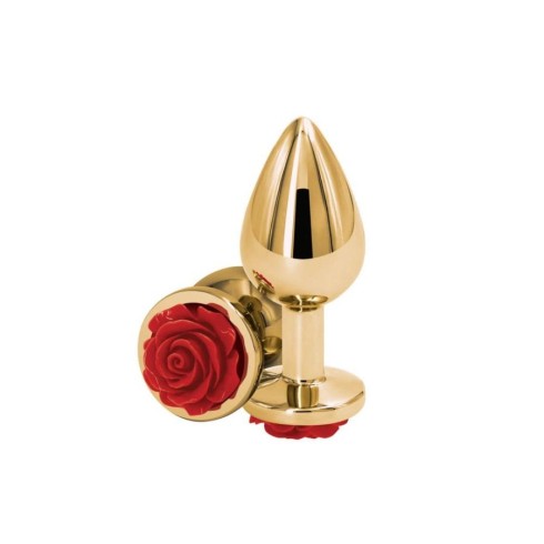 rosu, Dop Anal Rear Assets Rose, Auriu+rosu, Medium, 8.5 Cm, pasiune.ro