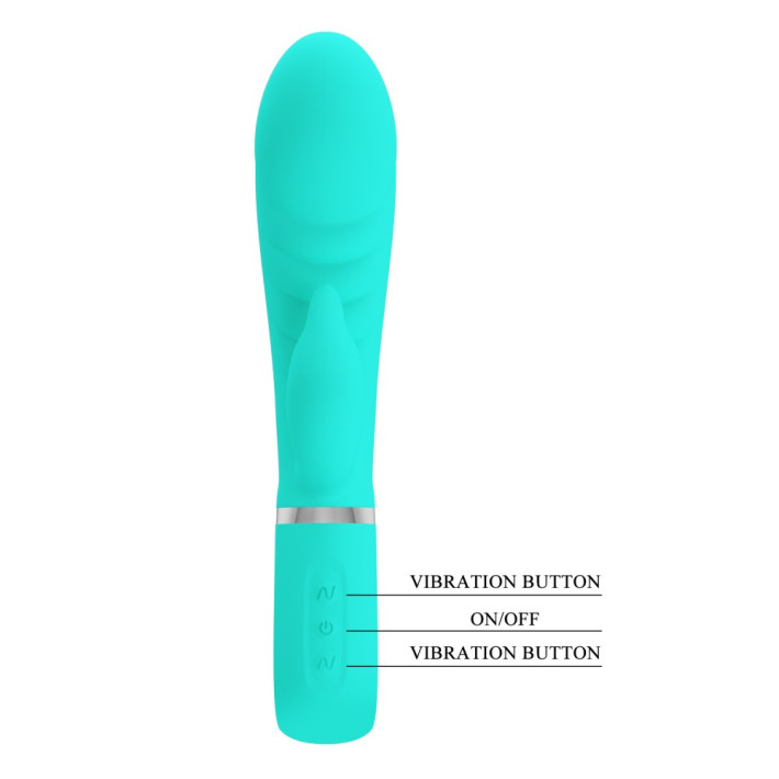 Vibrator Rabbit Prescott, Verde, 20 Cm 2