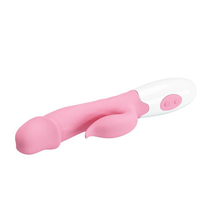 Vibrator Rabbit Peter, Roz Pudrat, 19 Cm 2