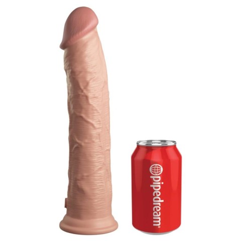 silicone, Dildo Clasic Cu Ventuza Dual Density Silicone Cock, Natural, 28 Cm, pasiune.ro