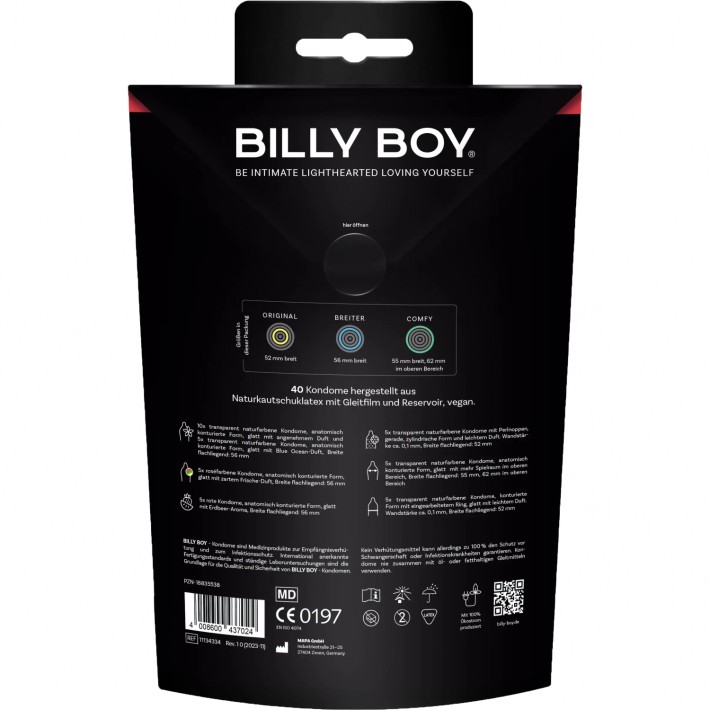 Prezervative Billy Boy All Pleasure 40 Buc 2