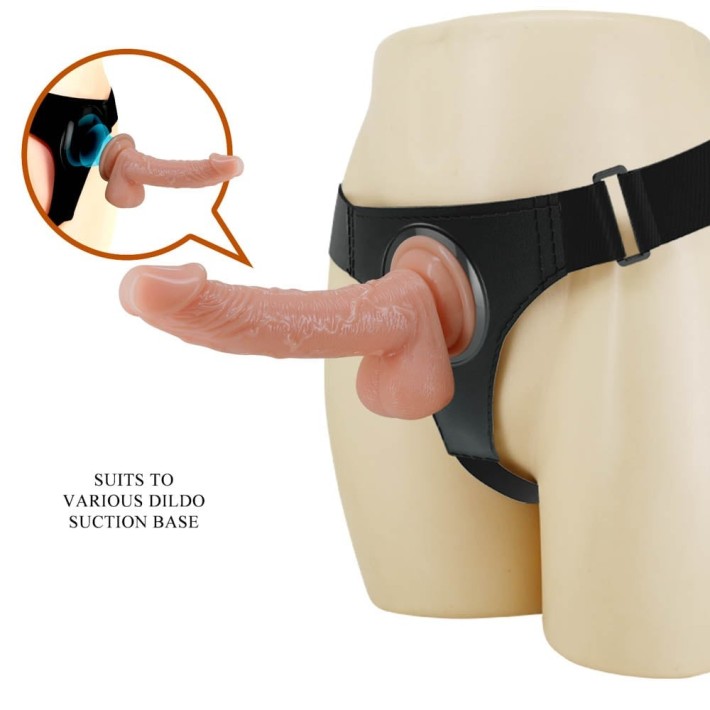 Ham Strap-on Universal + Dildo Kevin Harness Briefs, Natural, 18 Cm 9