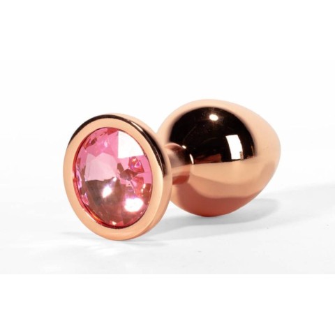 Dopuri Anale, Dop Anal Cu Bijuterie Secret Shade Metal Butt Plug Rose S, 7 Cm, pasiune.ro