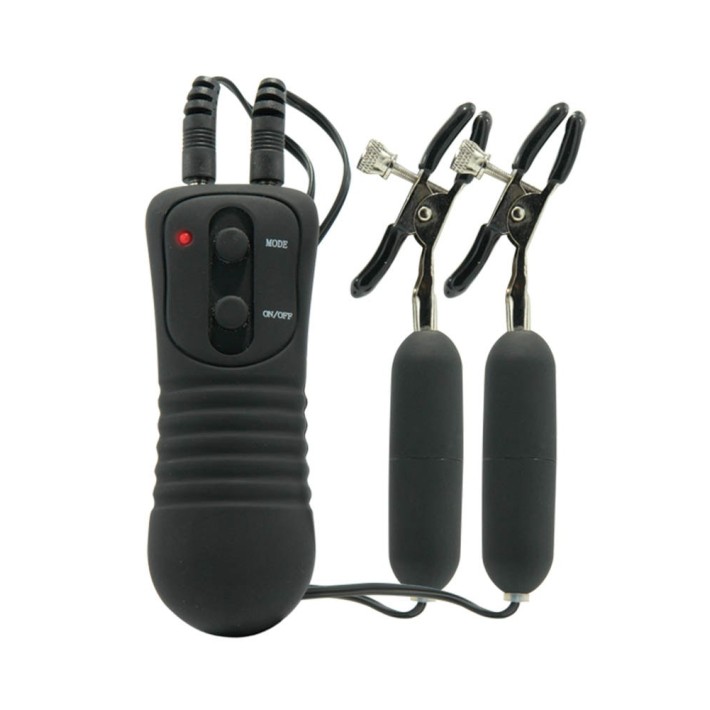 Cleme Cu Vibratii Pentru Sfarcuri, Negru 7