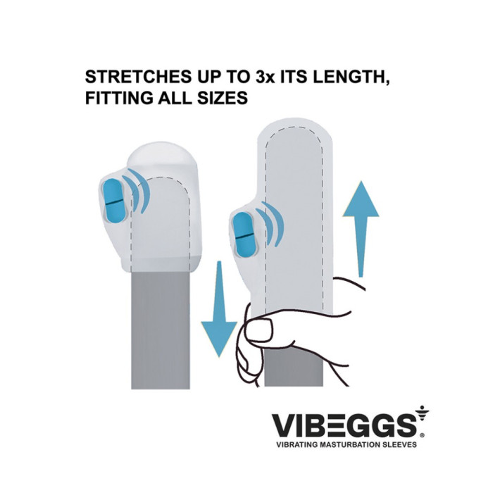 Vibeggs - Candy Curves - Vibrating Masturbation Sleeve - White 10