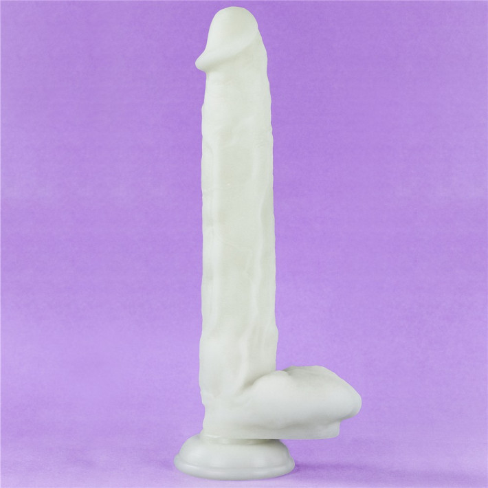 Dildo Fosforescent Lumino Play, Alb, 26 Cm 5