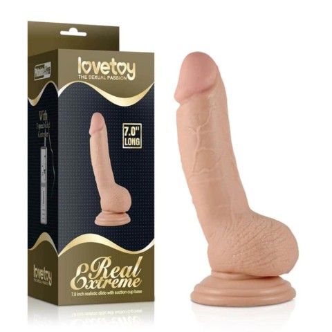 Pagina 2 - Dildouri Clasice, Dildo Realistic Cu Ventuza Real Extreme, Natural, 18 Cm, pasiune.ro