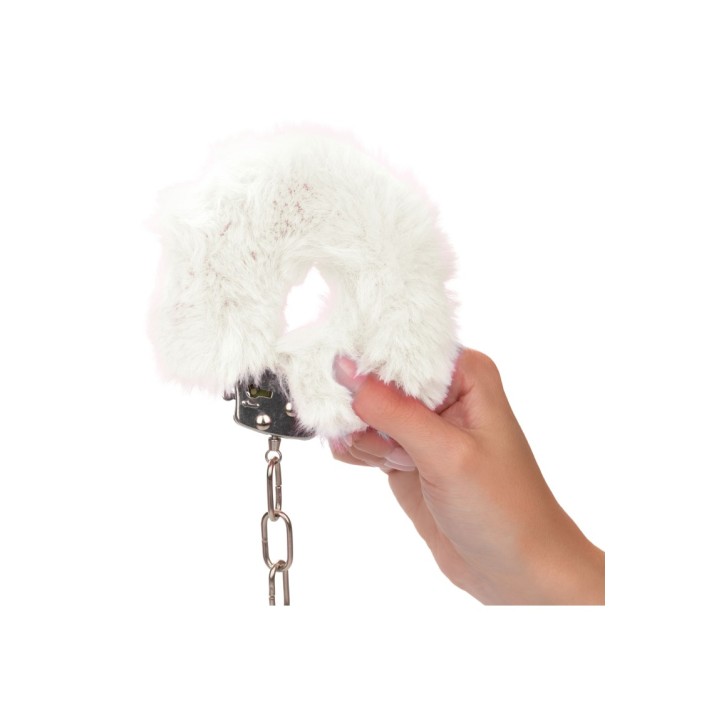 Catuse Pufoase Fluffy Furry Albe 3