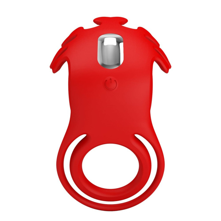 Inel Penis Cu Vibratii Ruben, Rosu 5