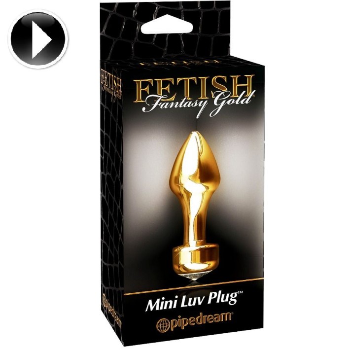 Dop Anal Mini Luv Plug, Auriu, 8 Cm 3