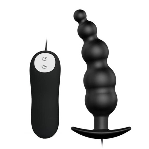 Pretty Love, Dop Anal Cu Vibratii Special Anal Stimulation 2, Negru, 10.5 Cm, pasiune.ro